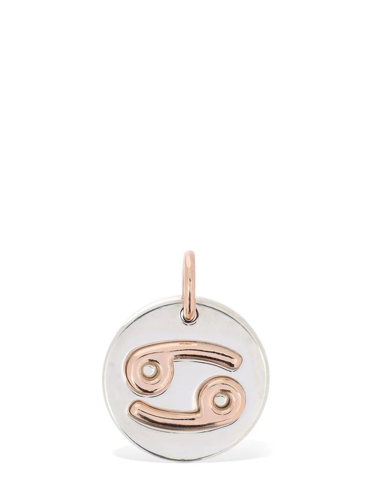Dodo 9kt Rose Gold & Silver Cancer Charm 1