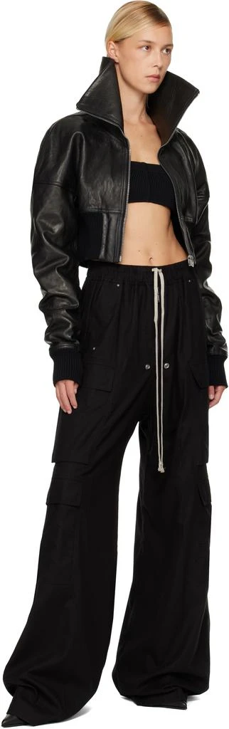 Rick Owens Black Concordians Cargobelas Cargo Pants 4