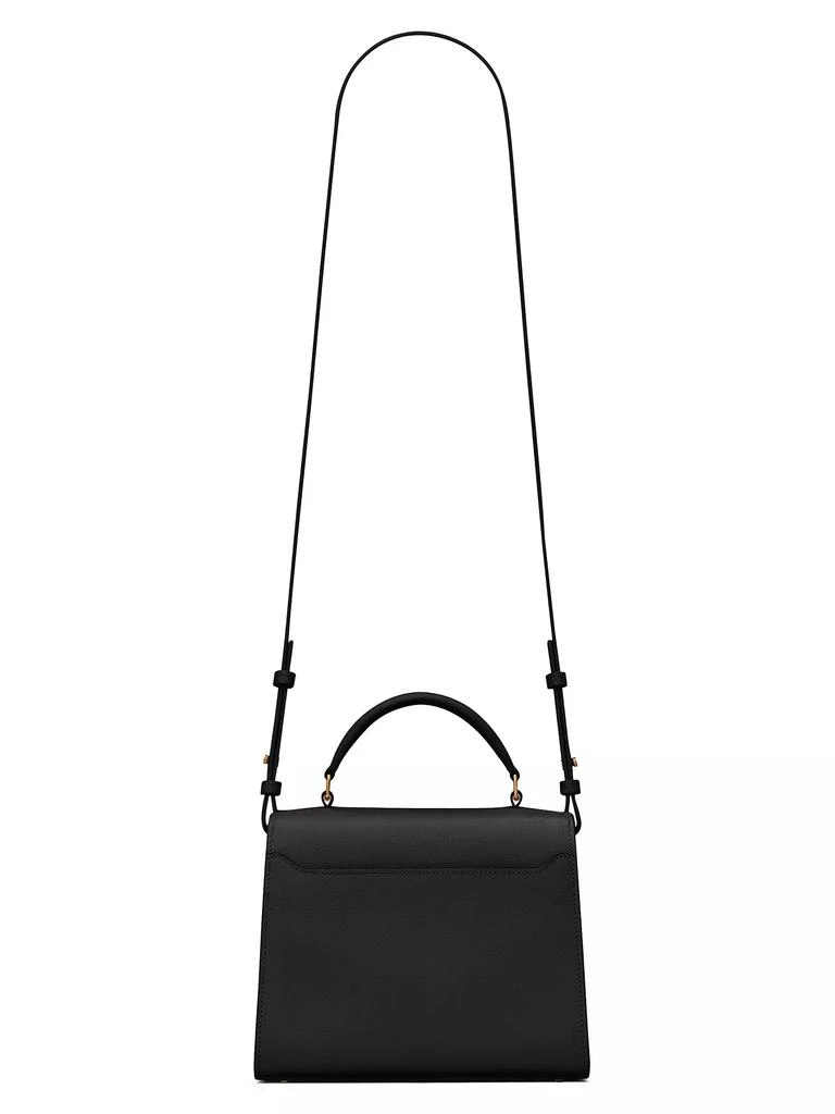 Yves Saint Laurent Cassandra Mini Top Handle Bag in Grain De Poudre Embossed Leather 10