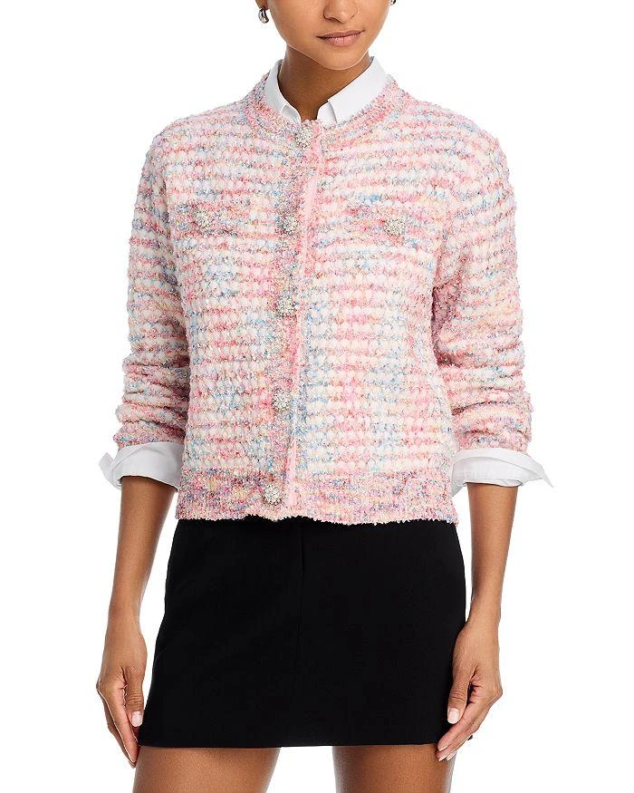 AQUA Crewneck Cardigan Sweater - Exclusive 1