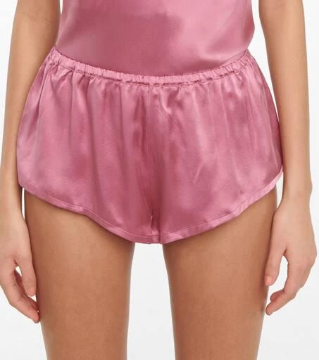 Asceno Venice silk satin pajama shorts 4