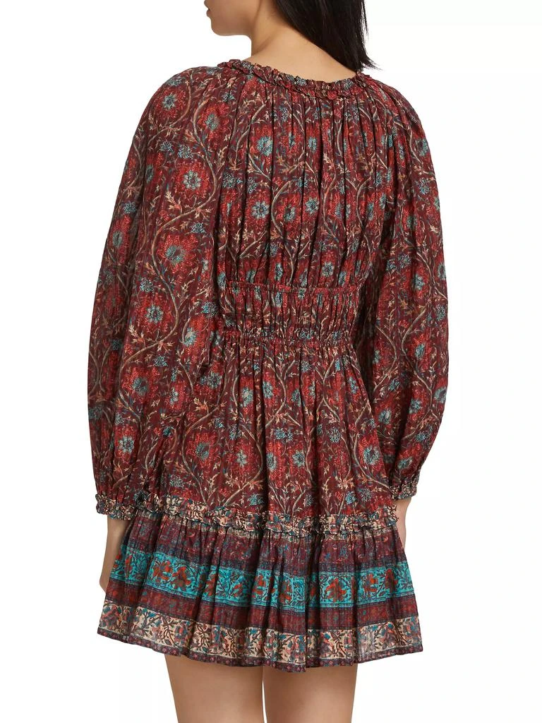 Ulla Johnson Val Botanical Shadow Stripe Dress 5