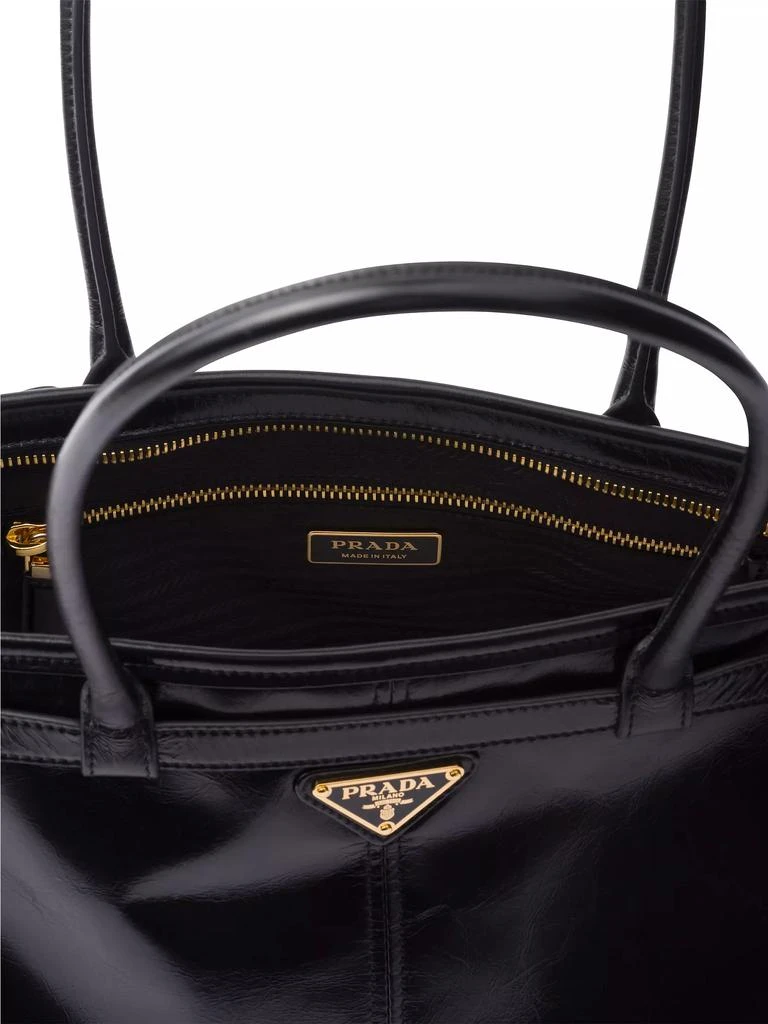 Prada Bonnie Large Leather Tote Hand Bag 5