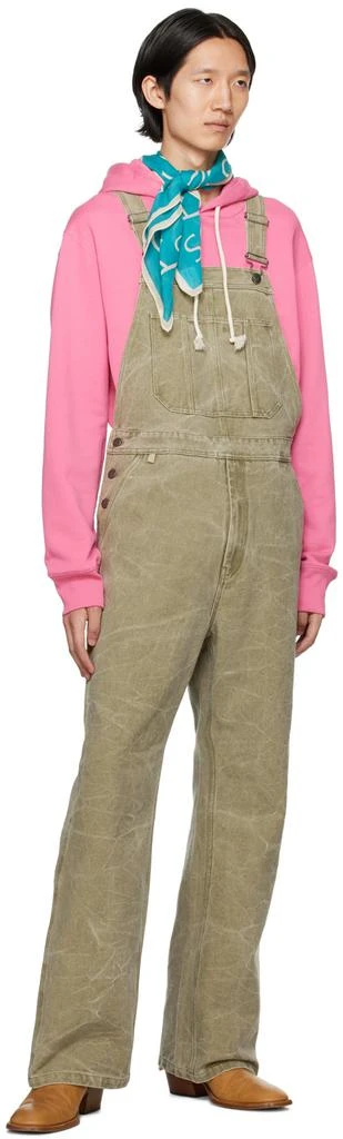 Acne Studios Khaki Patch Overalls 4