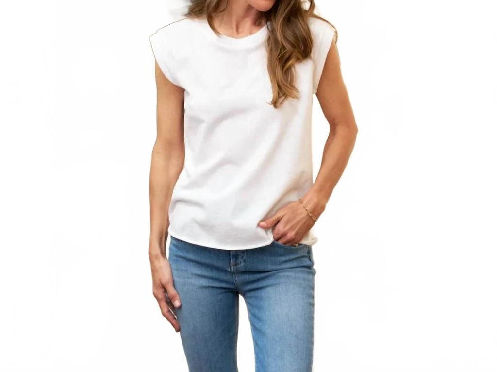 Frank & Eileen Aiden Vintage Muscle Tee In White 1