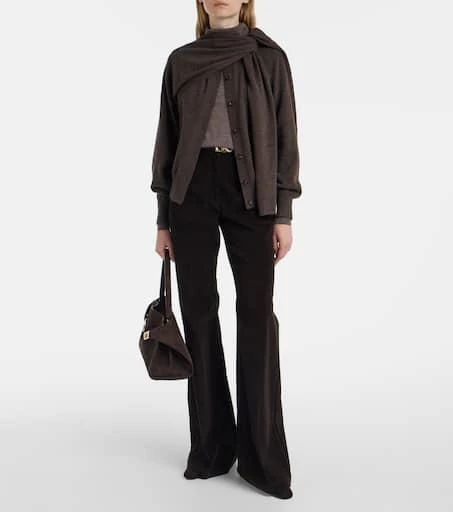 Salvatore Ferragamo Draped cashmere cardigan 2