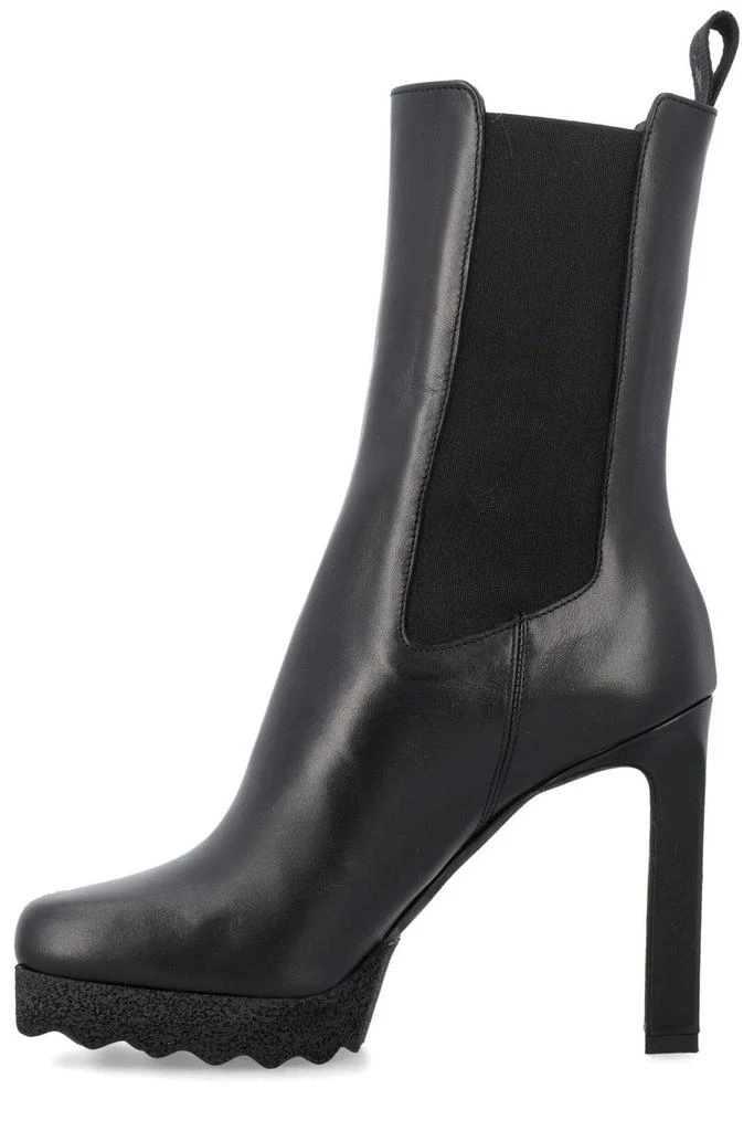 Off-White Off-White Round Toe High Heel Boots 2