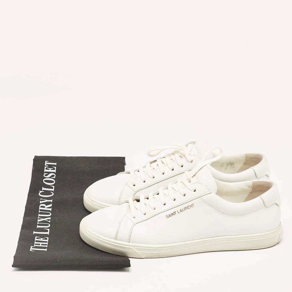 Yves Saint Laurent Saint Laurent White Leather Court Classic Sneakers Size 39 9