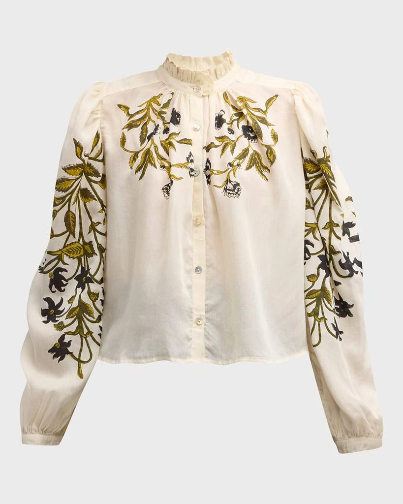 Alix of Bohemia Annabel Olive Lily Valley Shirt 2