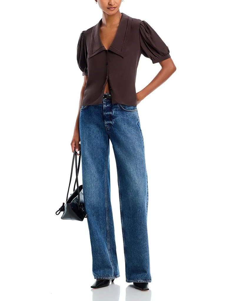 FRAME Silk Sailor Blouse 2