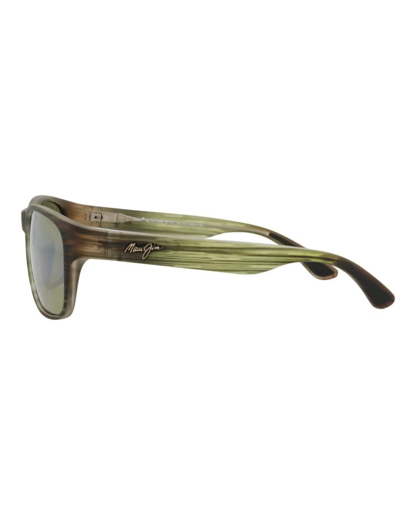 Maui Jim Square-Frame Injection Sunglasses Green Unisex-Adult Buy Maui Jim Lewalani Unisex Square Sunglasses Online  main image 4