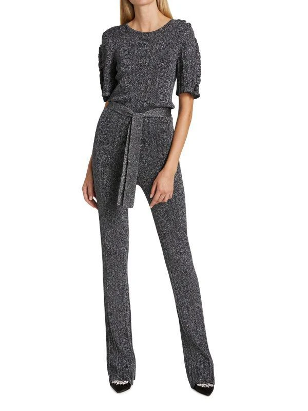 Derek Lam Kailani Ruffle Sleeve Knit Jumpsuit 1