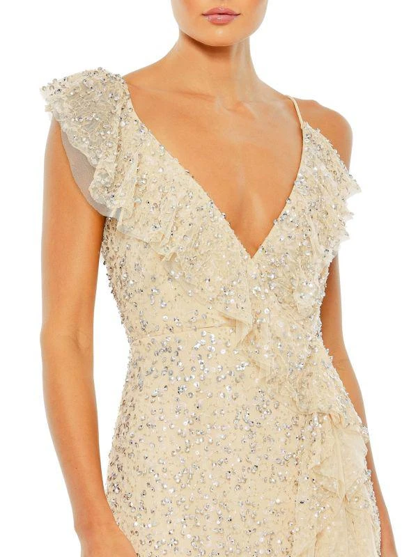 Mac Duggal Ruffle Sequin Mermaid Gown 3