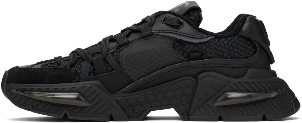 Dolce 
Gabbana Black Mixed-Material Airmaster Sneakers 3