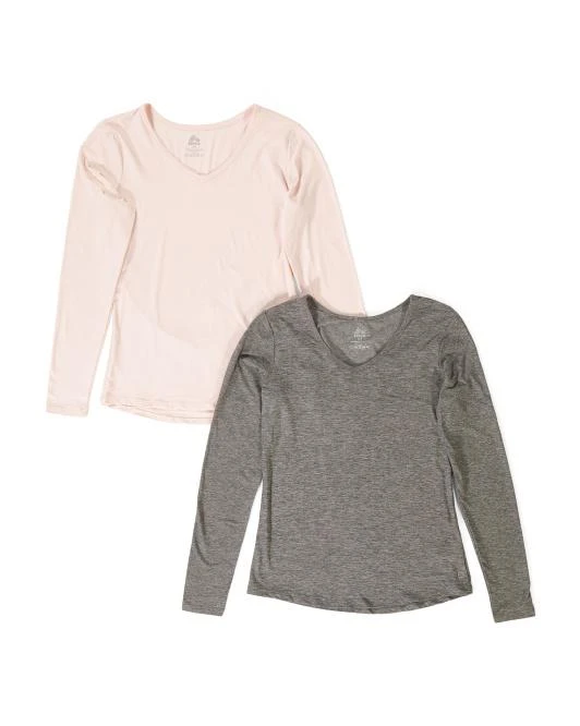 RBX 2pk Long Sleeve Double Peached Tops