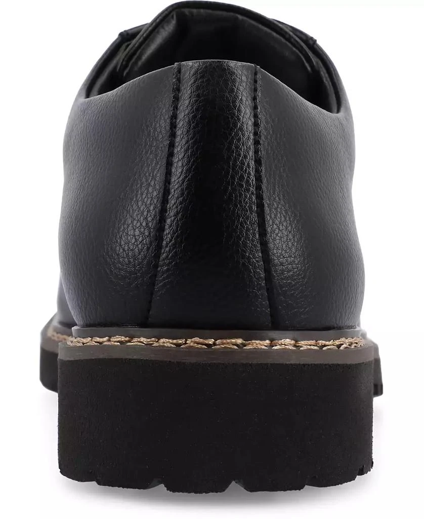 Vance Co. Men's Martin True Comfort Foam Plain Toe Lace-Up Derby Shoes 3