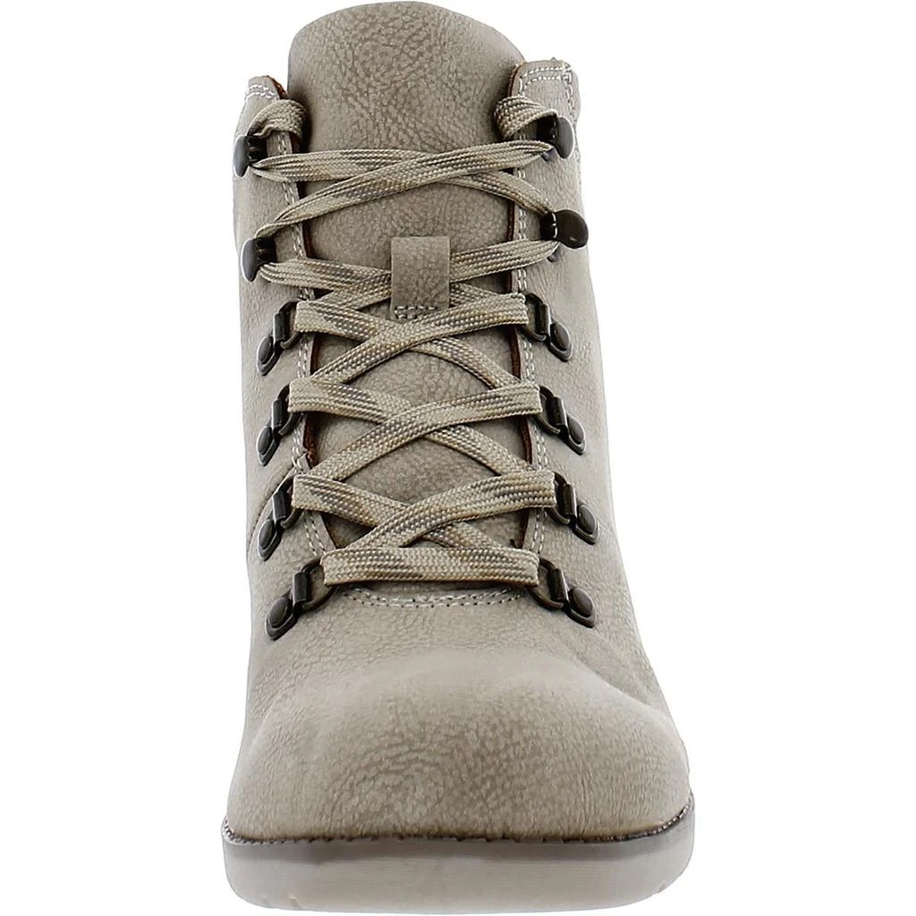 b.o.c. Alder Womens Faux Leather Block Heel Hiking Boots 3