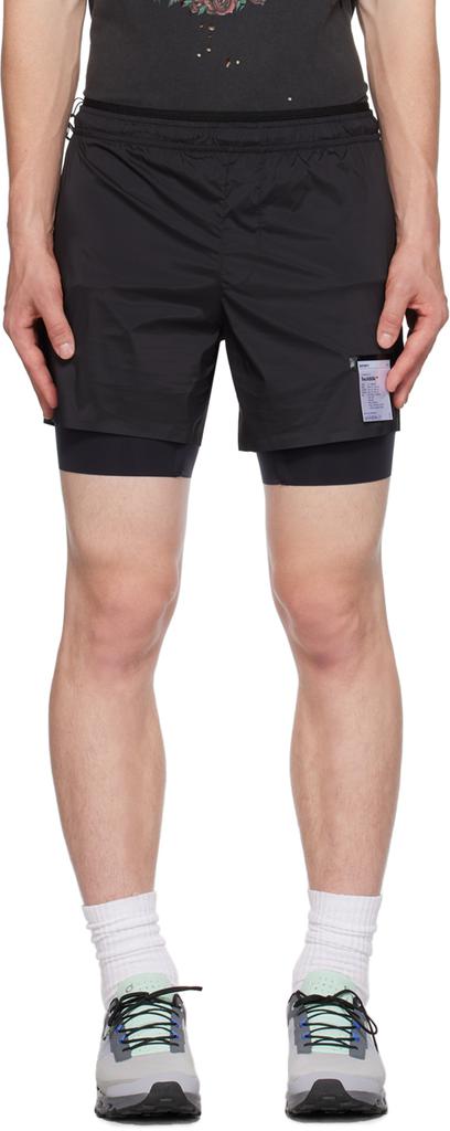 Satisfy Black TechSilk 8" Shorts