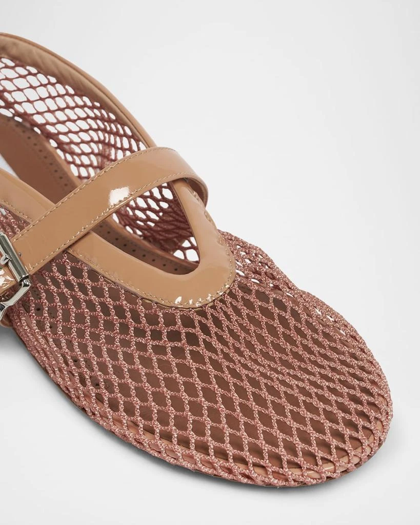 Alaïa Mesh Mary Jane Ballerina Flats 6