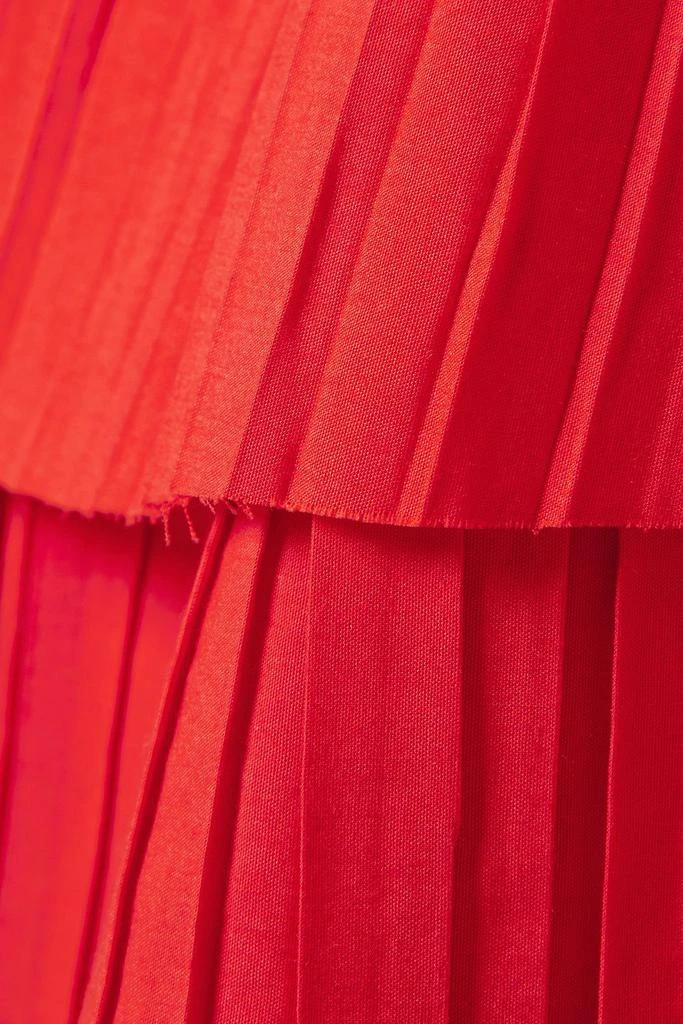 Sea Greir tiered pleated crepe mini dress 4