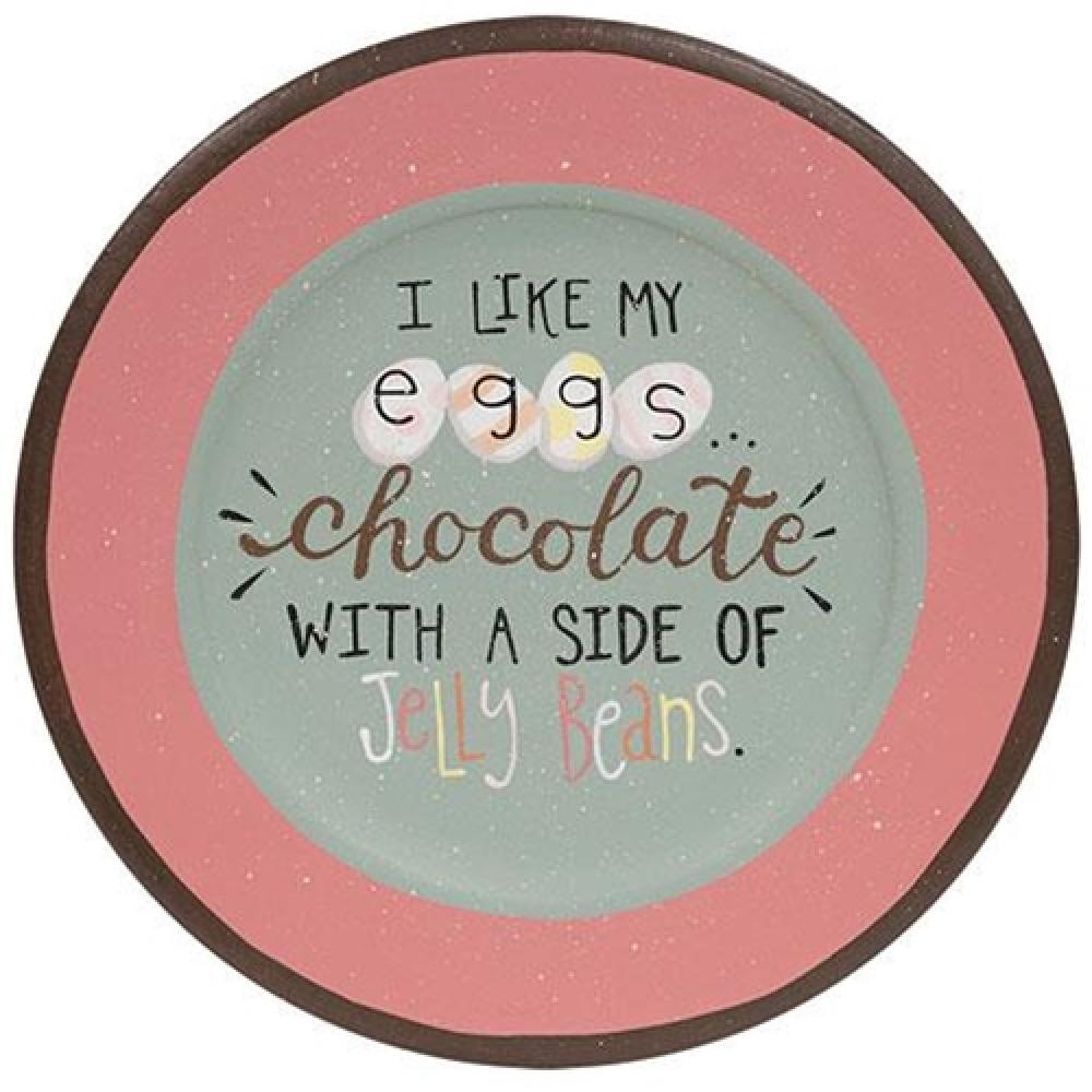 HomeGifo I Like My Eggs Chocolate Plate