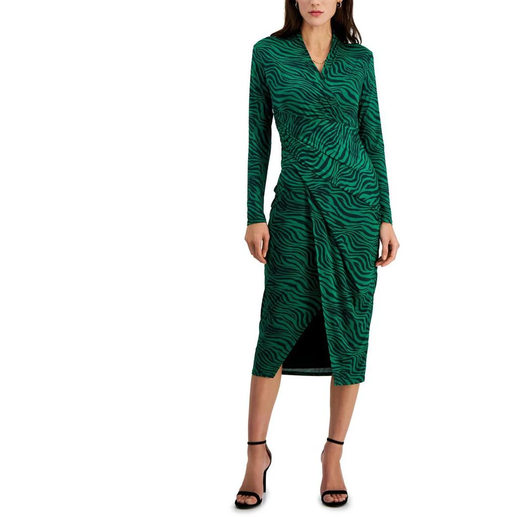 Rachel Rachel Roy Rachel Rachel Roy Womens Faux Wrap Midi Wrap Dress 7