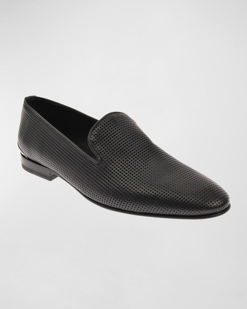 Costume National Men's Perforated Leather Loafers