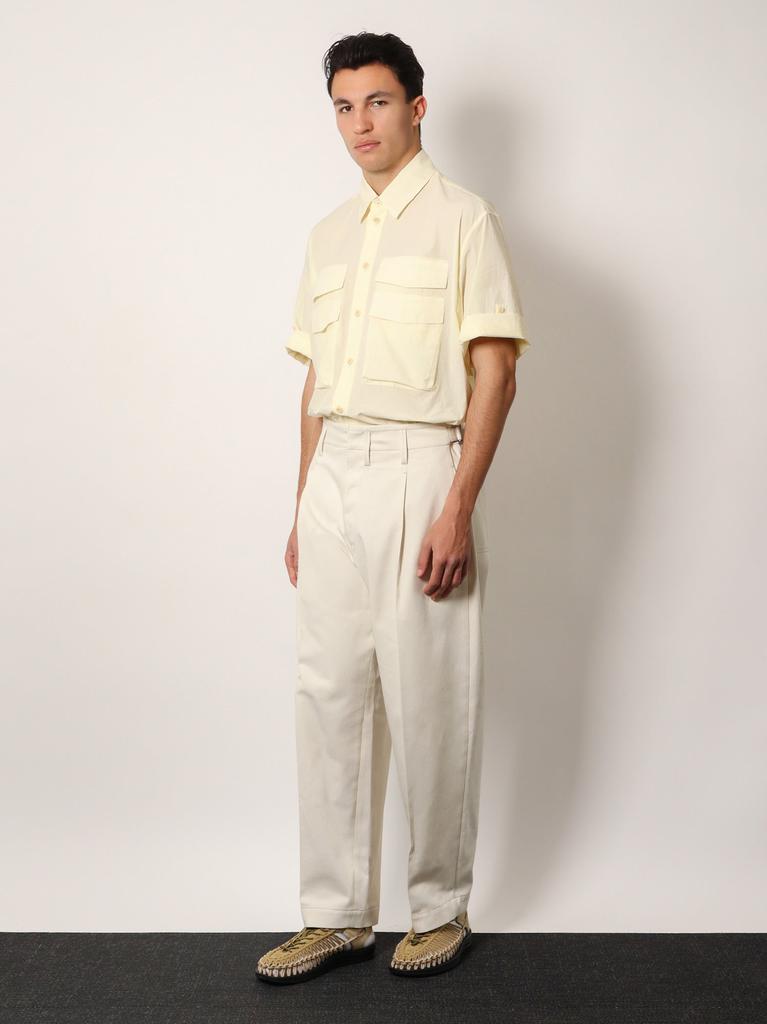 Lemaire Pleated carrot denim trouser