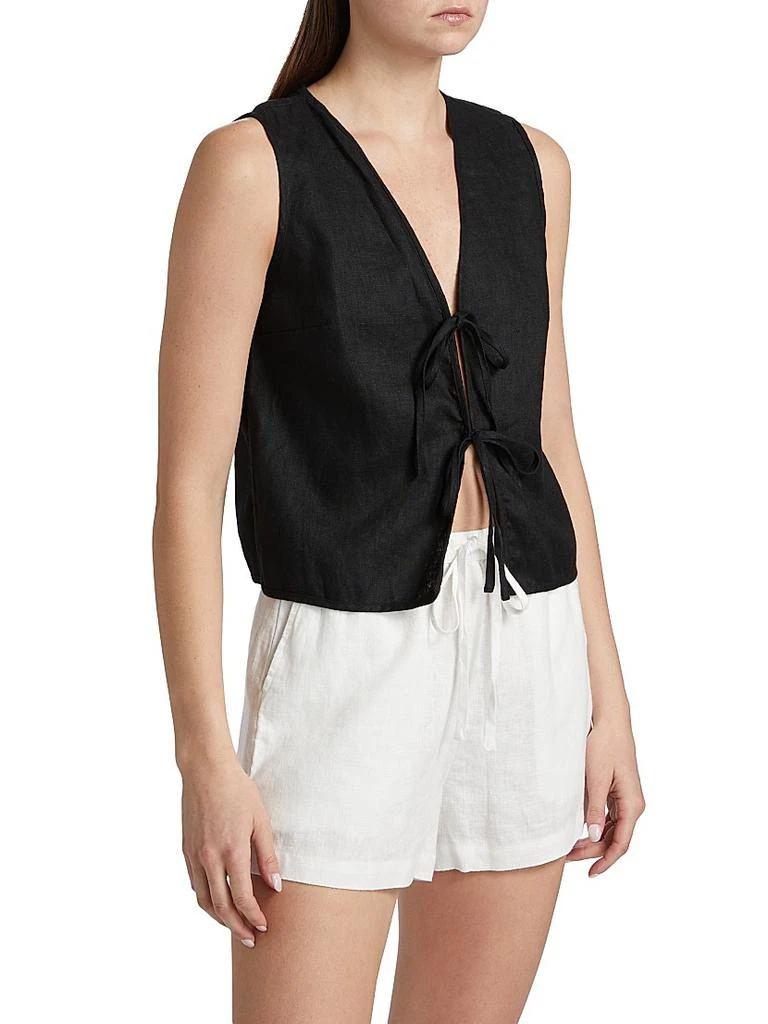 Rails Oregon Linen Tie-Front Tank 4