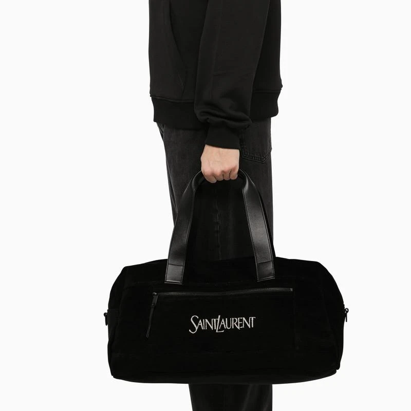 Yves Saint Laurent Black duffle bag with logo 2