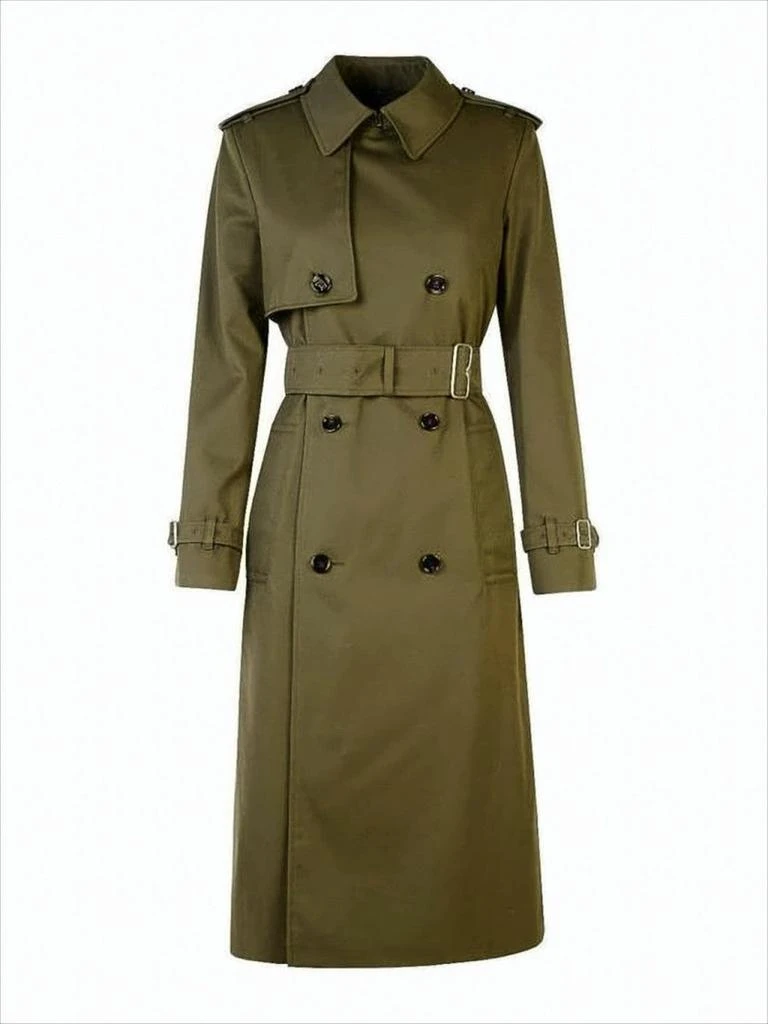 Burberry Classic Double-Breasted Trench Coat With Structured Fit