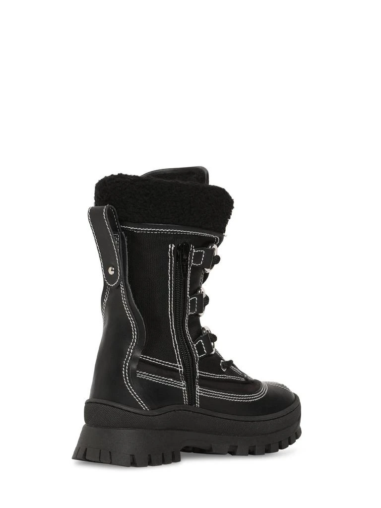 DSQUARED2 Leather & Tech Snow Boots 2