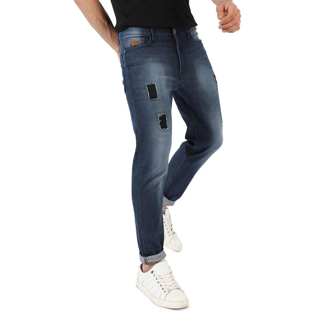 Campus Sutra Men's Dark-Washed Denim Jeans 3