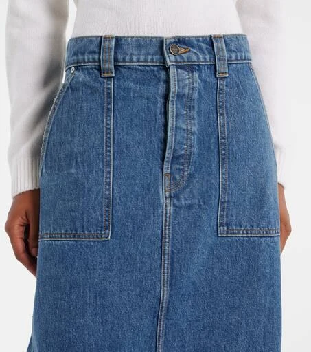 Khaite Genevieve denim maxi skirt 4