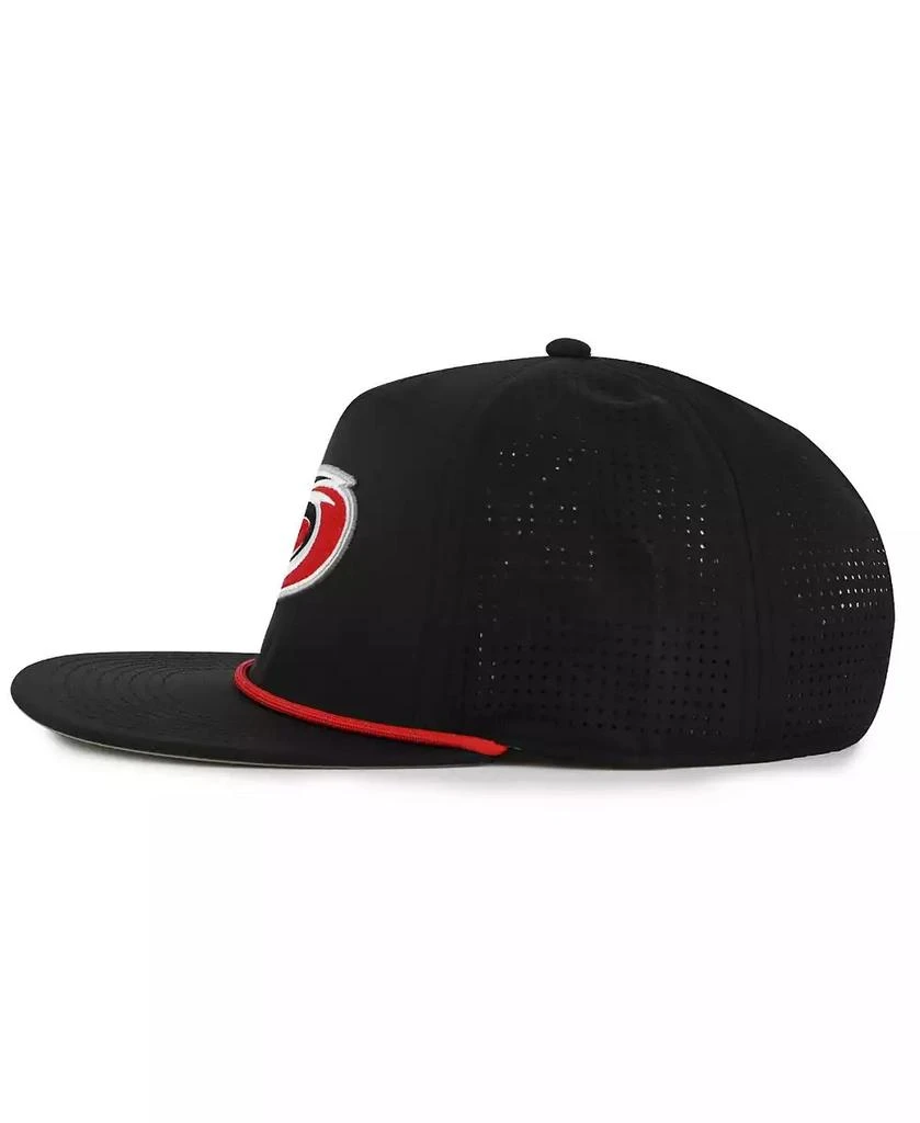 American Needle Men's Black Carolina Hurricanes Buxton Pro Tech Adjustable Hat 4