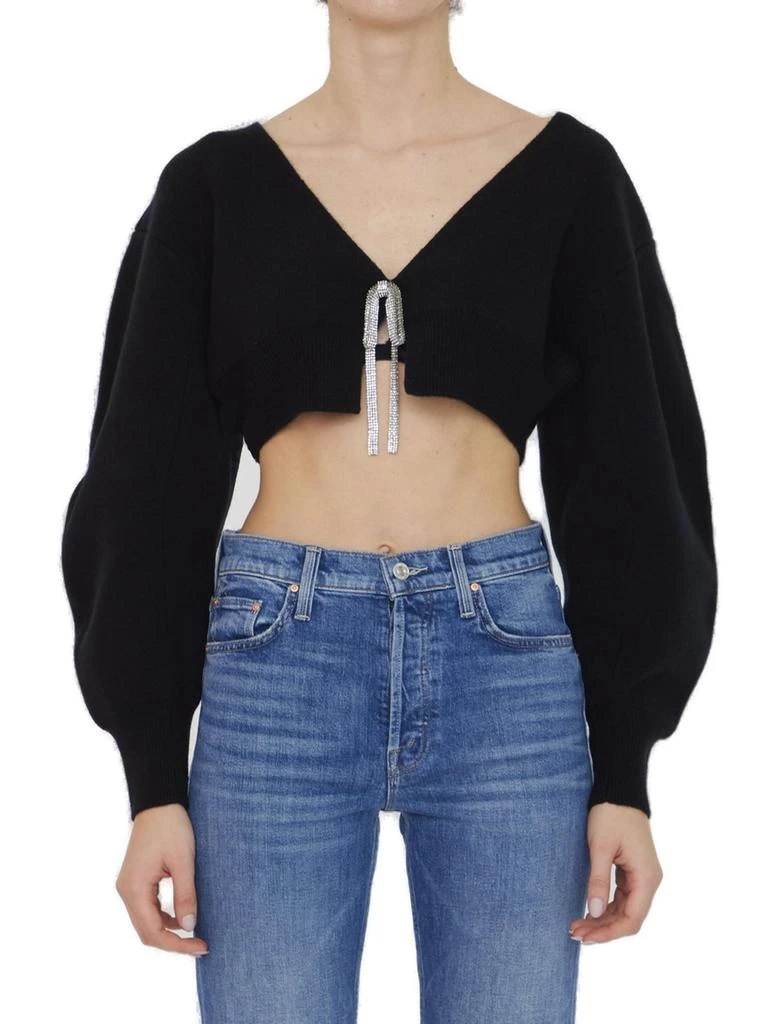 Alexander Wang Alexander Wang V-Neck Cropped Cardigan 1