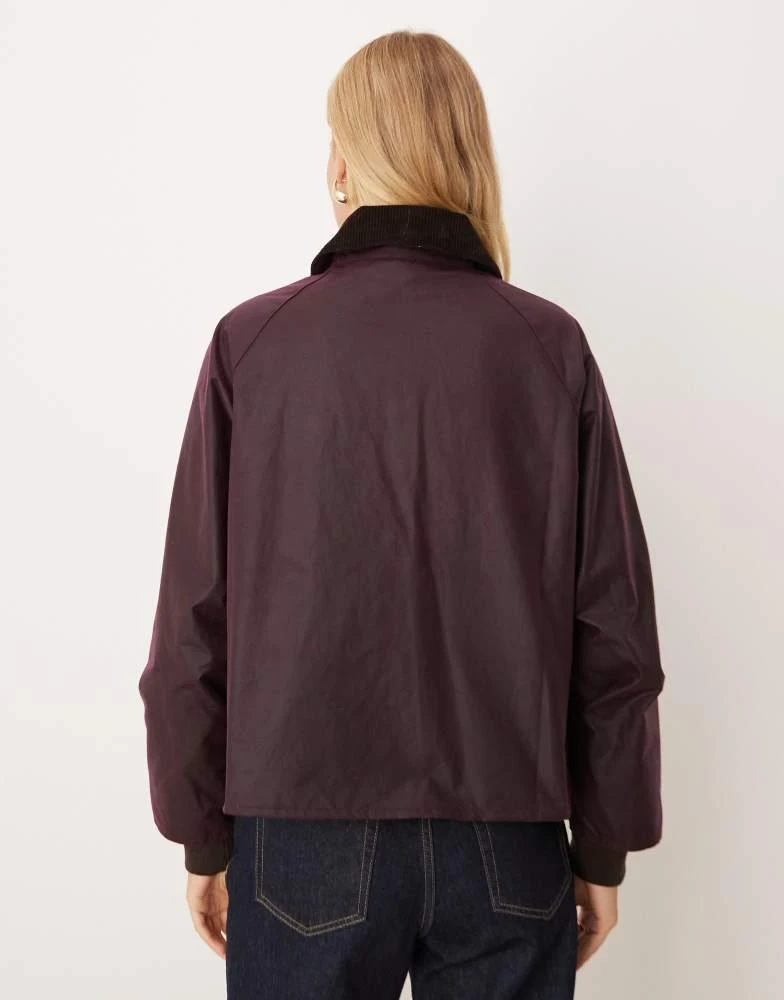 Barbour Barbour Arlene wax jacket in burgundy 2