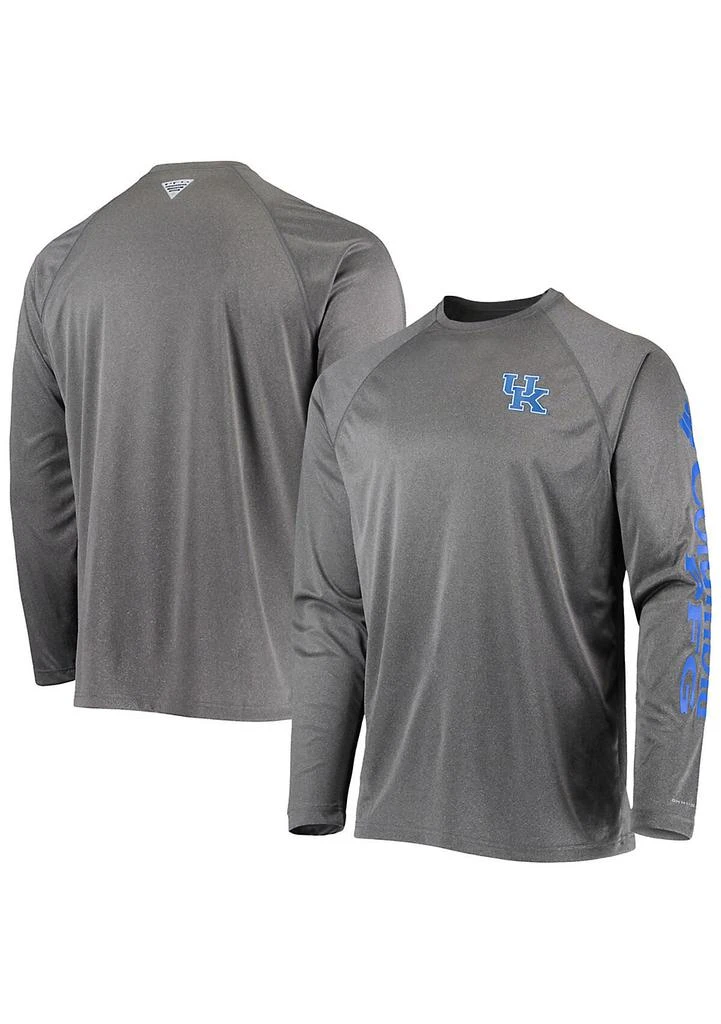 Columbia NCAA Kentucky Wildcats Terminal Tackle Omni-Shade Raglan Long Sleeve T-Shirt