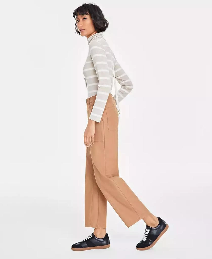 On 34th Women's Utility-Pocket Barrel-Leg Chinos, Created for Macy's 2