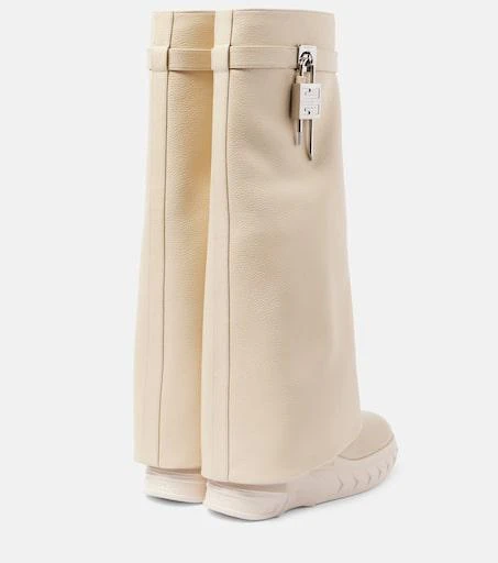 Givenchy Shark Lock leather biker boots 2