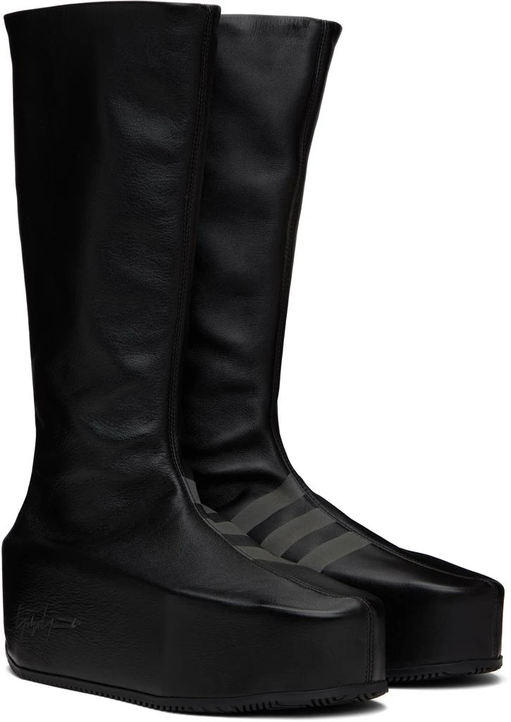 Y-3 Black Kyasu Overboot Tall Boots 4