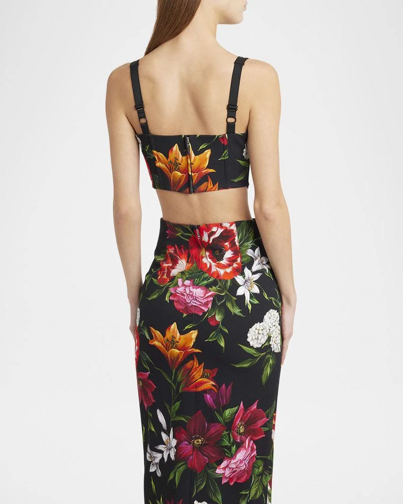 Dolce & Gabbana Anemone Floral Crop Corset Top 3