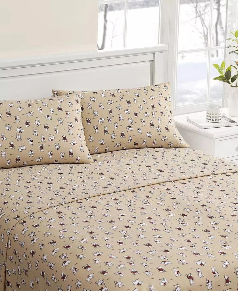 Laura Ashley Flannel 4 -Pc. Sheet Set, Full 3