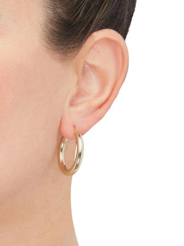 Saks Fifth Avenue 14K Yellow Gold Hoop Earrings 5