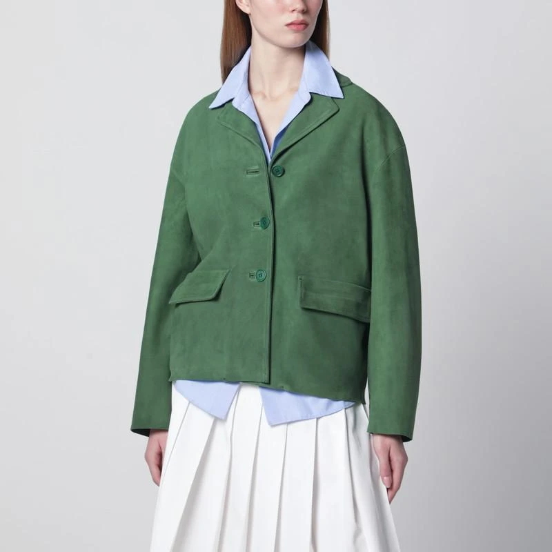 Salvatore Santoro Green suede jacket