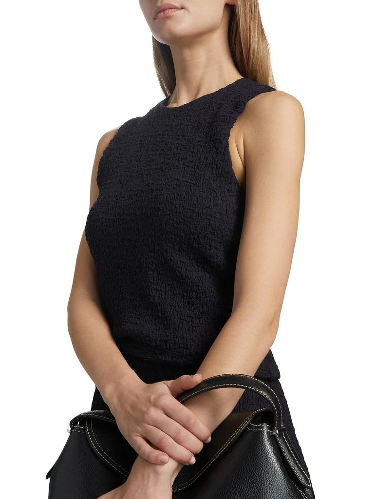 Vince Smocked Sleeveless Top 4