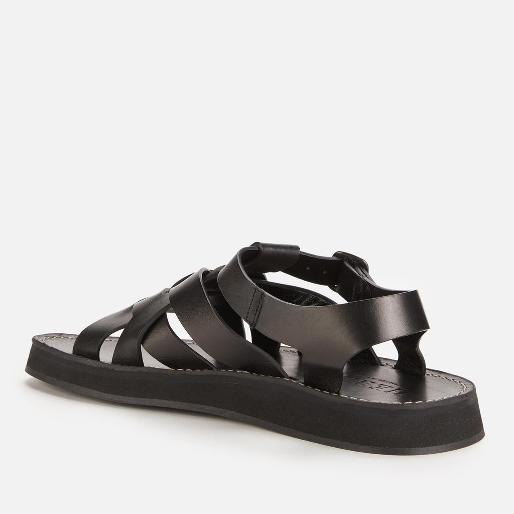 Hereu Hereu Women's Beltra Leather Fisherman Sandals - Black