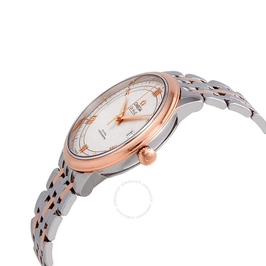 Omega De Ville Automatic Ivory Silvery Dial Steel and 18kt Rose Gold Watch 424.20.40.20.02.003 2