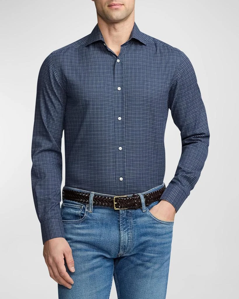 Ralph Lauren Men's Double-Tattersall Flannel Shirt 4