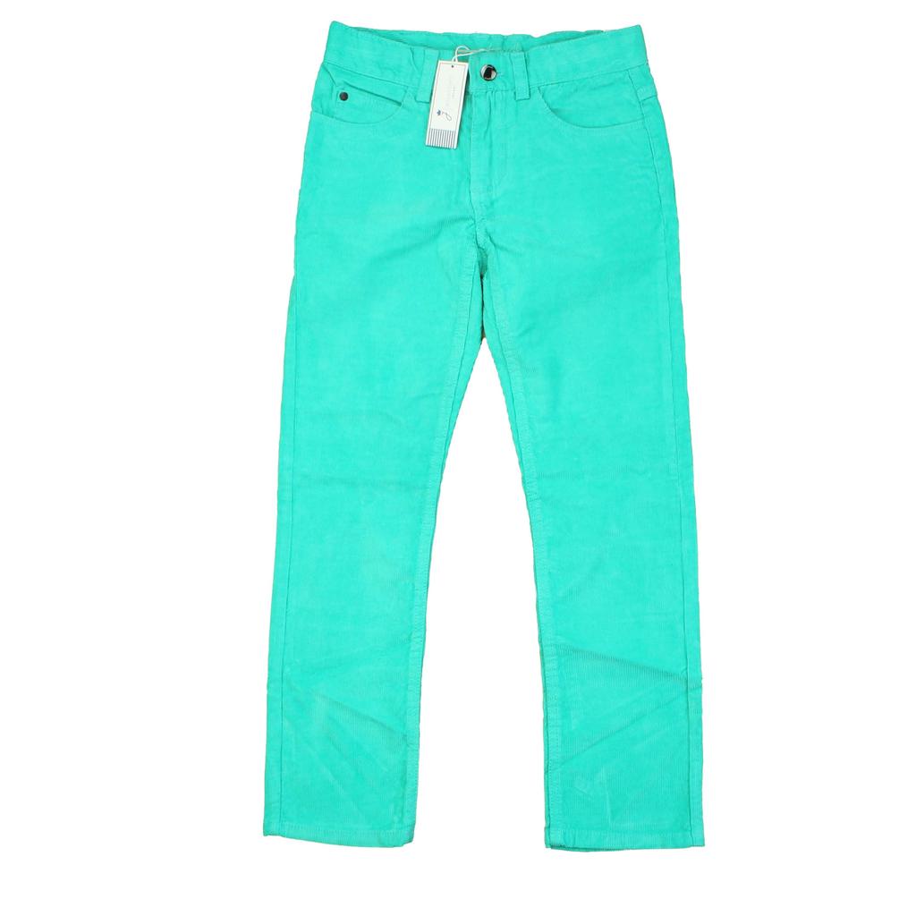 Jacadi Unisex Turquoise Corduroy Pants Size: 6Y | 8Y | 10Y